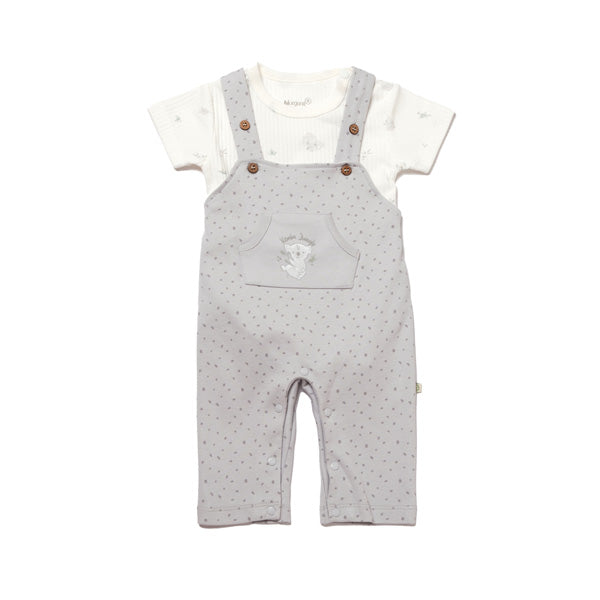 Biorganic Koala Jungle Slopet Overall Grey